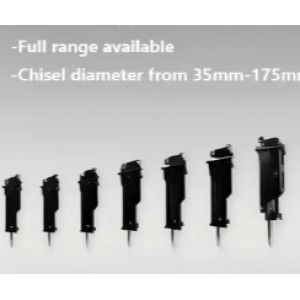 Demolition Furuka-wa F35 F45 150 165mm Excavator Hydraulic Crushing Hammer for Building Destruction Equipment Foundation Removal E200