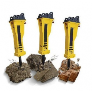 Rock Rammer Hydraulic Breaker Jack Excavator Attachments SB40 For 4-7 Tons Backhoe